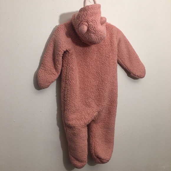 Carter's Pink Hooded Sherpa Pram Size 9 Months - Picture 2 of 10